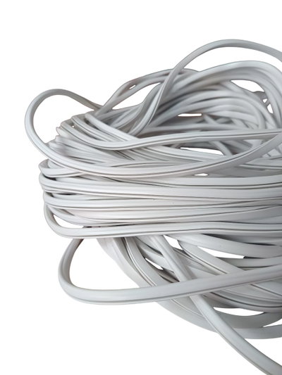 BURLETE PVC EN U PARA VIDRIO DE 3 Y 4 MM BLANCO