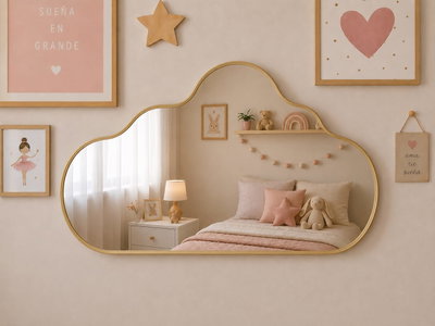 ESPEJO SWEET NUBE MARCO PVC 50X30 CM