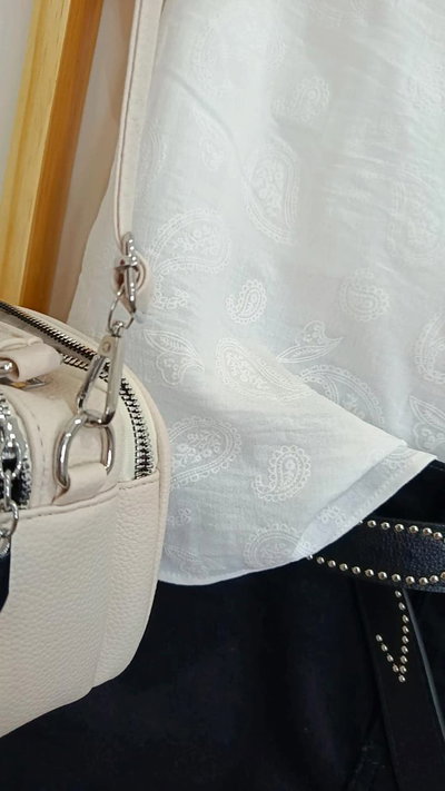 Blusa lino bordada 