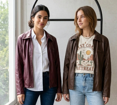 Chaqueta eco cuero 