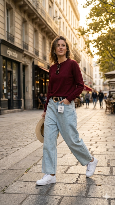 Jeans wide leg 