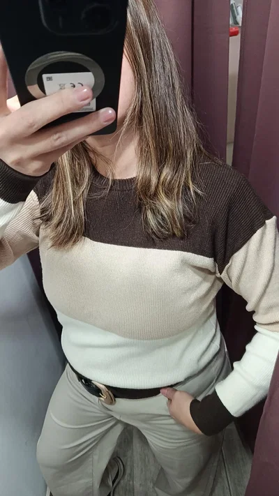 Sweter combinado 