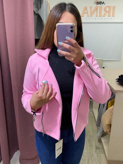 Campera paño cierres