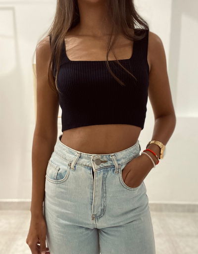 Top Alma negro. 