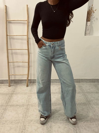 Jean Wide Leg Barbara. 