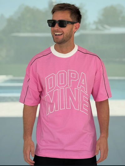 REMERA DOPAMINE ROSES OVER BORDADA A