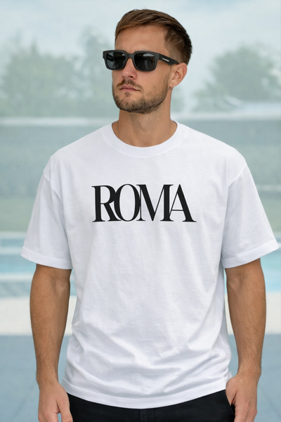 REMERA ROMA A white