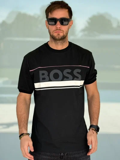 REMERA BOSS A black
