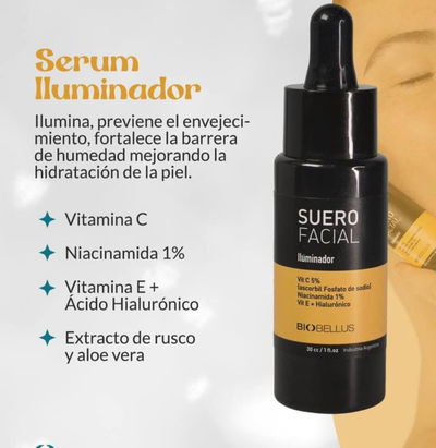 Suero facial iluminador 