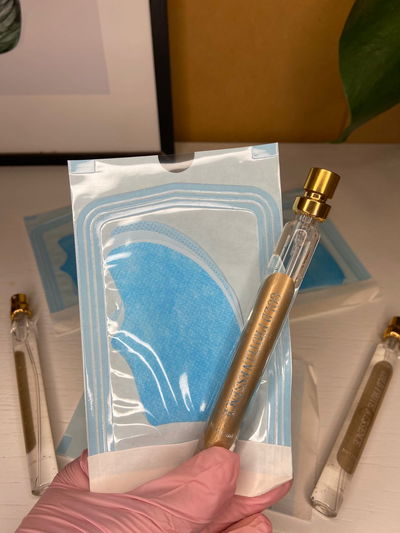 Parche de colágeno Tensor con spray suero gold protein