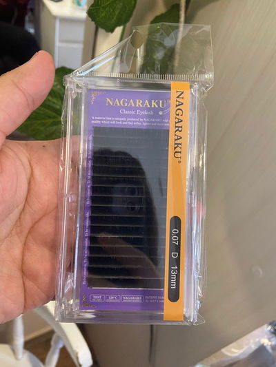 Pestañas nagaraku 0,07D únicos largos