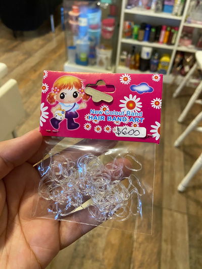 Colita elástico transparente