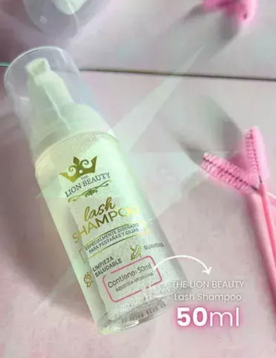 Lash shampoo de Lion Beauty 50ml NO INCLUYE DESCUENTO 