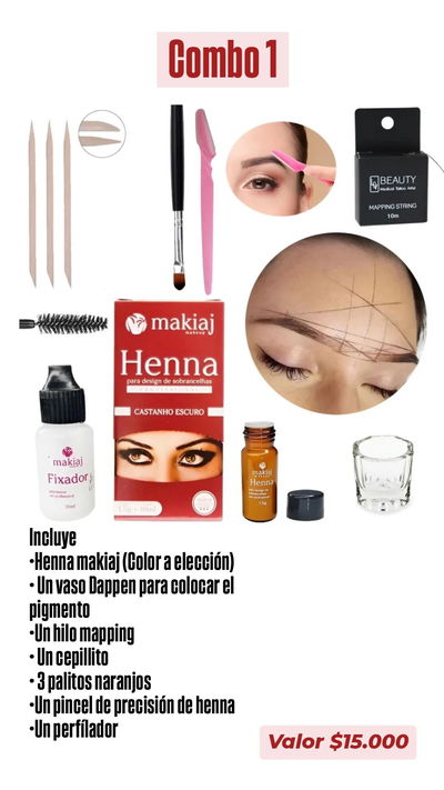 Combo 1 de cejas NO INCLUYE DESCUENTO 