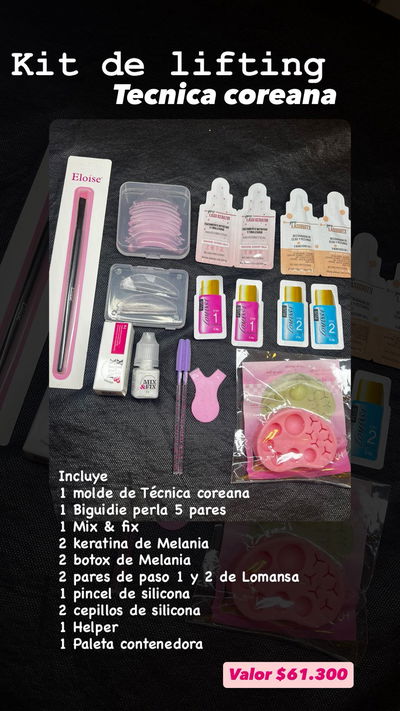 Kit de Lifting de técnica coreana NO INCLUYE DESCUENTO 