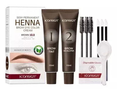 Henna iconsign 100% orgánica para cejas  15 ml