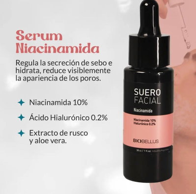 Sérum facial niacinamida