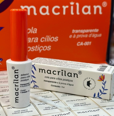 Pegamento clear para pestañas postizas Macrilan Original brasilero