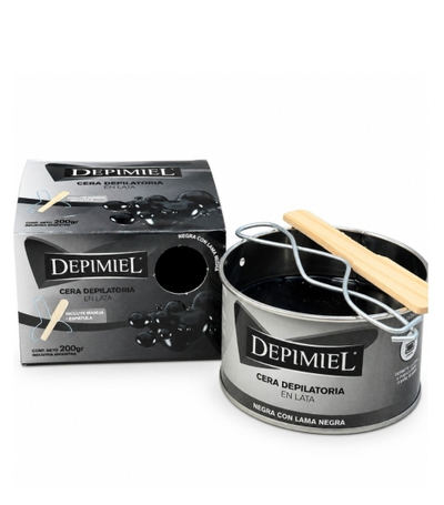Cera Depilatoria En Lata Negra Depimiel Profesional X 200gr