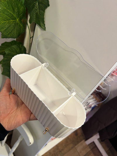 Organizador Con 3 Compartimentos Para Discos Y Hisopos De Al