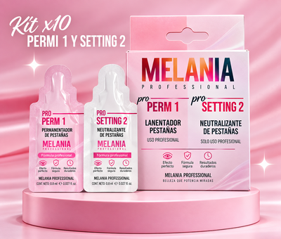 Paso 1 y 2 x10 pares MELANIA MONODOSIS NO INCLUYE DESCUENTO 