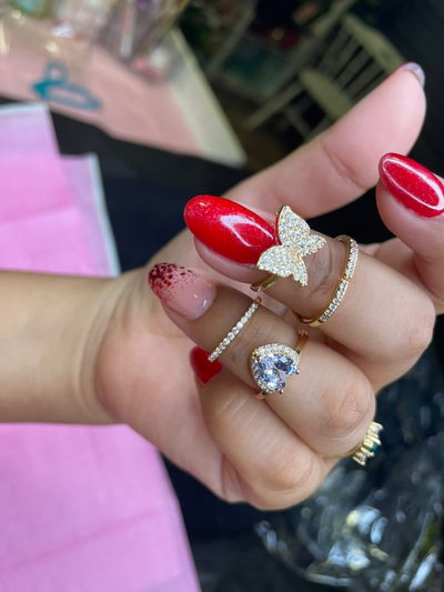 Anillos decoración de foto