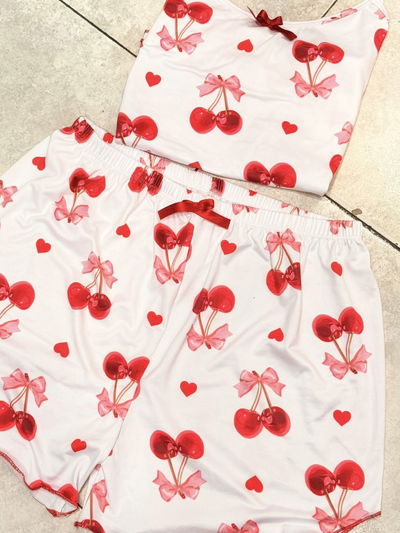 Pijama dos piezas talle especial cherry
