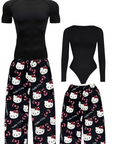 Pantalón plush hello kitty 