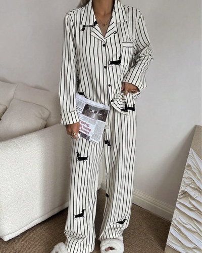 Conjunto pijama estampado perritos