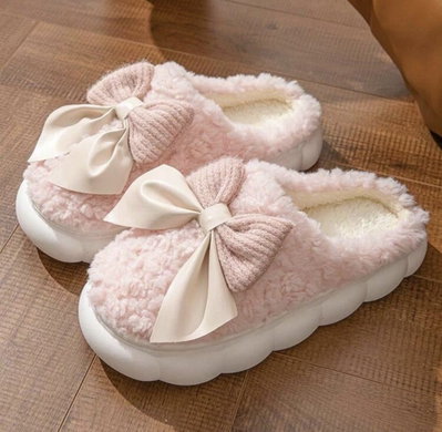 Pantuflas importadas con moño