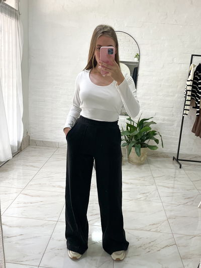 Pantalón frizado - negro - talles 1 y 2