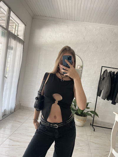 Top Victorica - negro