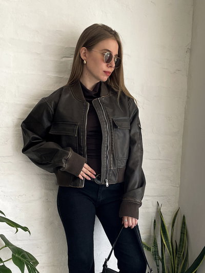 Bomber oversize - color chocolate