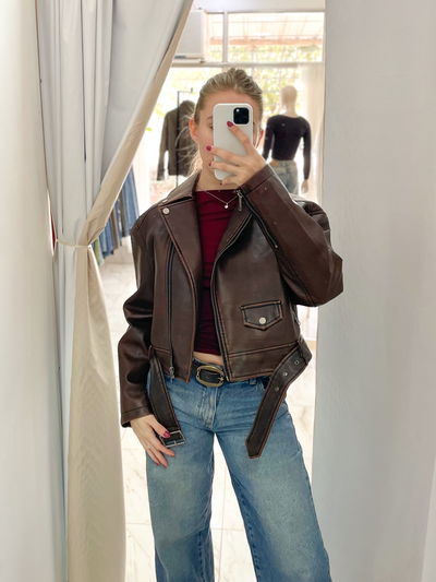 Campera Char 2 choco - talle S y M