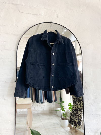 Camisaco Felicitas - negro (talle M)