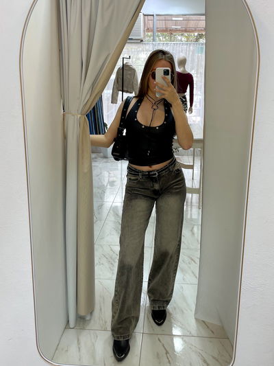Wide leg - tiro bajo -  talle 40