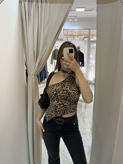 Top Victorica - chalina - print
