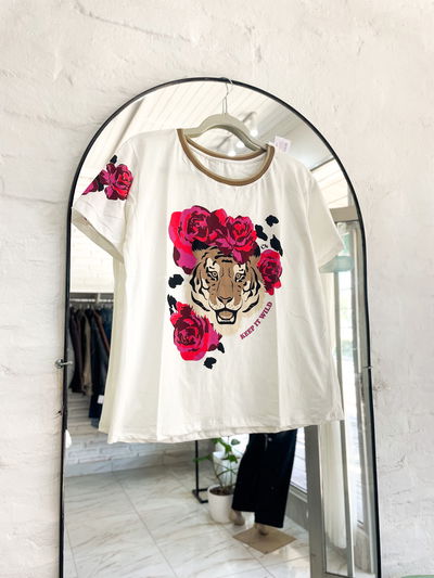 Remera estampada - talle M/L