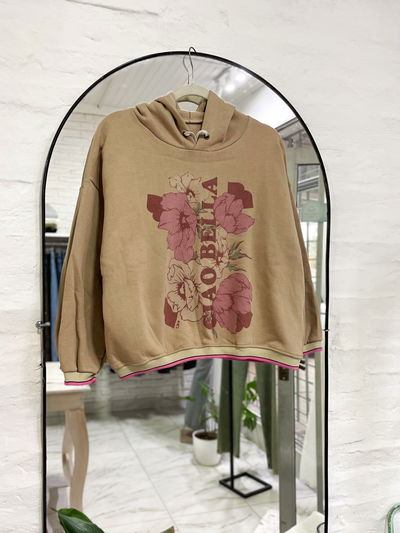 Buzo frisado estampado