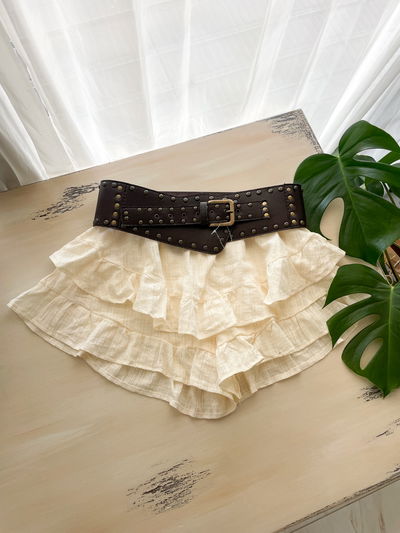 Short-Pollera Calu - manteca