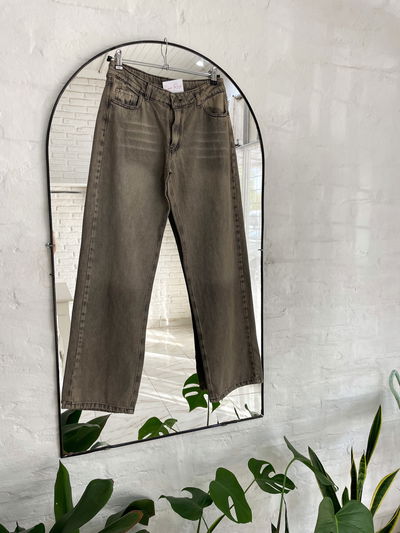 wide gris oxido - tiro bajo -  talle 36,38 y 42