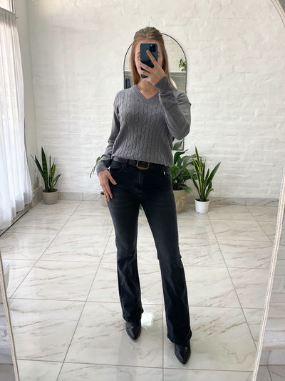 Jeans elastizado - tiro alto 
