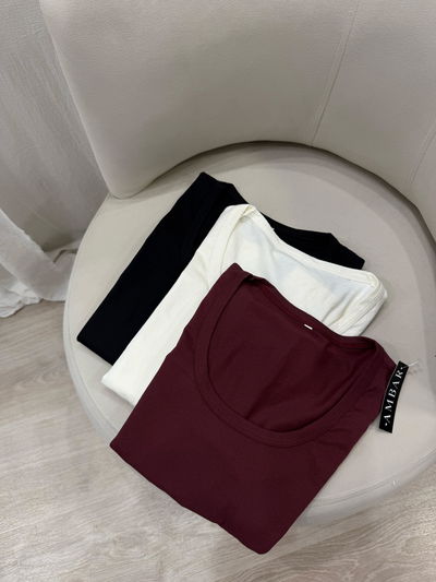 Remera mangas largas de algodón