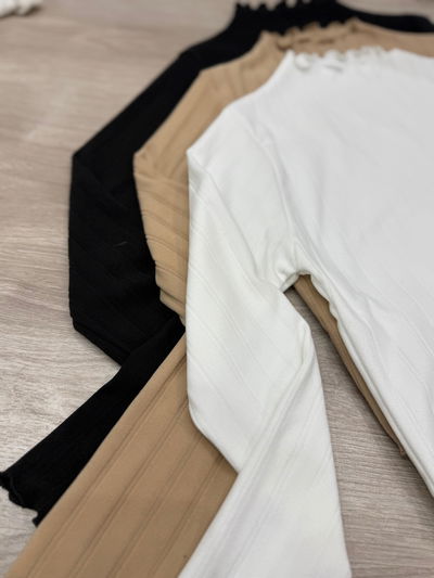 Remera media polera micropolar lisa