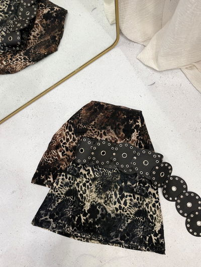 Pollera print de microtul 