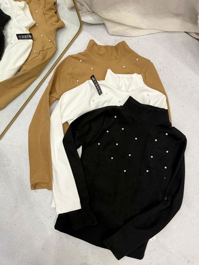 Media polera de micropolar con perlitas 