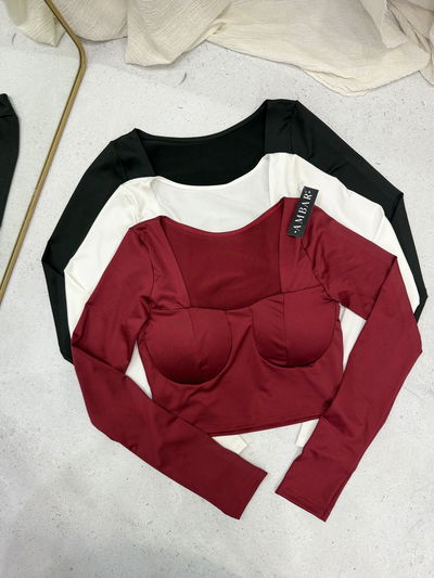 Top de lycra armado 