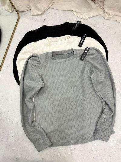 Sweater de lanilla trenzado 