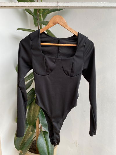 Body de lycra escote cuadrado 