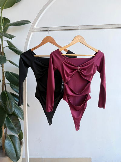 Body de lycra con aplique 